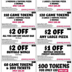 Chuck E Cheese Printable Coupon 10 Printable Coupons Valid Through