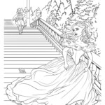 Cinderella Cinderella Running Away From The Prince Coloring Page