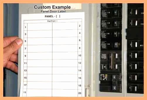 Circuit Breaker Panel Label Template Unique Circuit Chart Template 