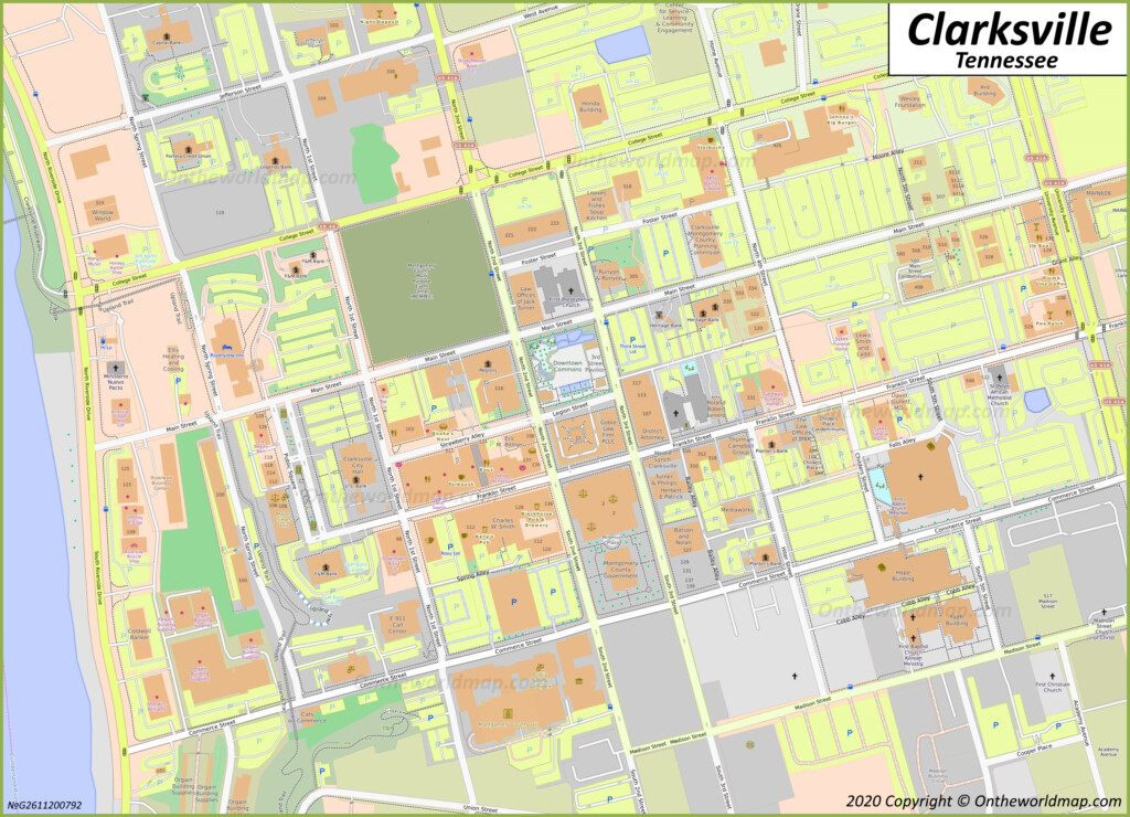 Clarksville Map Tennessee U S Maps Of Clarksville