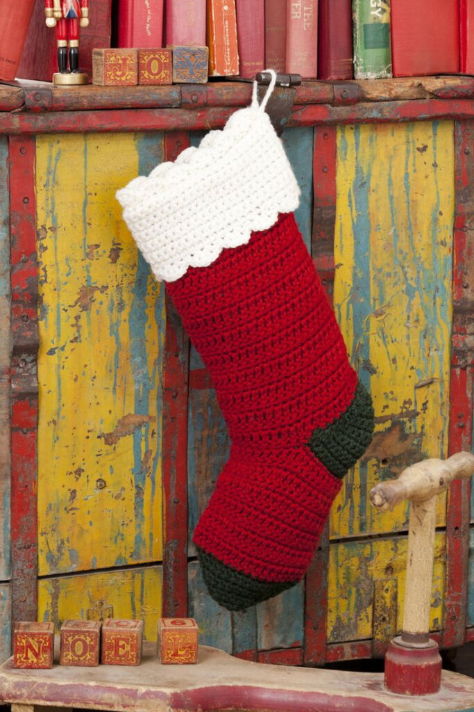 Classic Crochet Christmas Stocking Pattern Crochet Christmas Stocking 