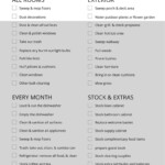 Cleaning Checklist AirBnb VRBO Housekeeping AirBnb Etsy In 2021