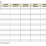 Cleaning Schedule Template ExcelTemplate