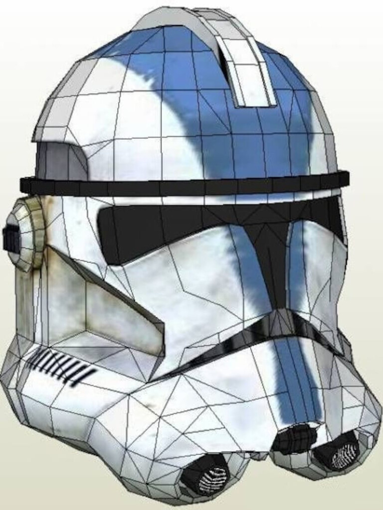 Clone Trooper Helmet DIY Full Scale Life size Printable Paper Etsy