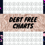 Coins Savings Tracker Printable Debt Free Chart Coloring Etsy