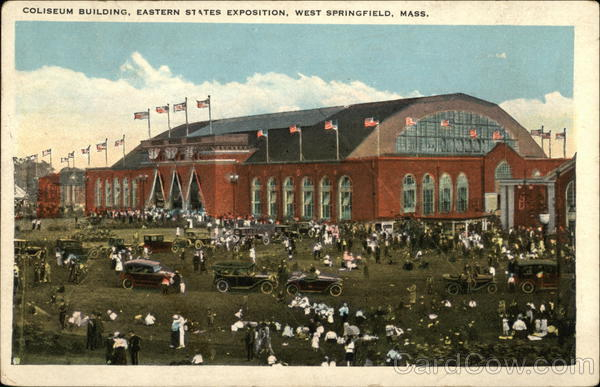 Coliseum Building Eastern States Exposition West Springfield MA Postcard