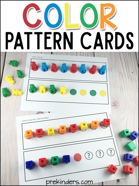 Color Pattern Cards PreKinders