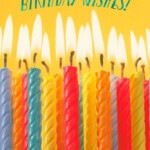 Colorful Candles Bright Wishes Birthday Card Greeting Cards Hallmark