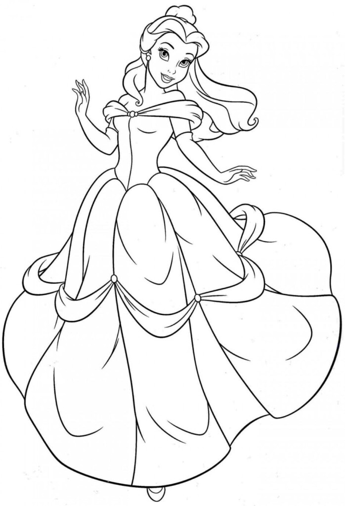 Coloring Pages Princess Belle Printable Coloring