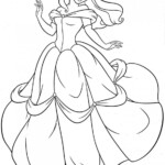Coloring Pages Princess Belle Printable Coloring