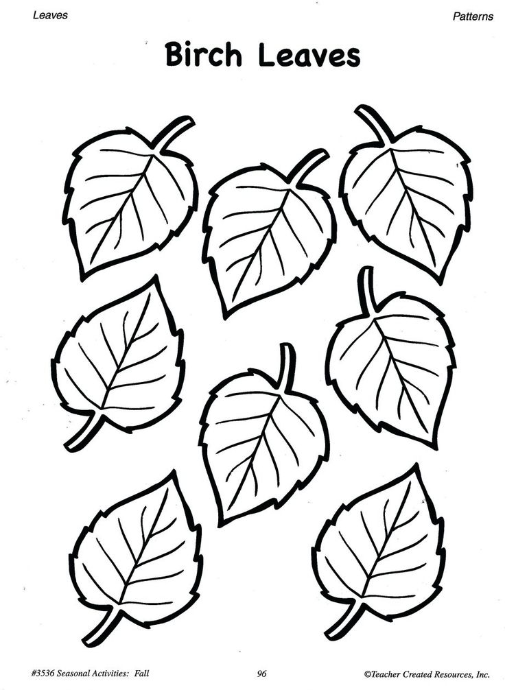 Coloring Pages Printable Fall Leaf Templates Pumpkin Leaves Template