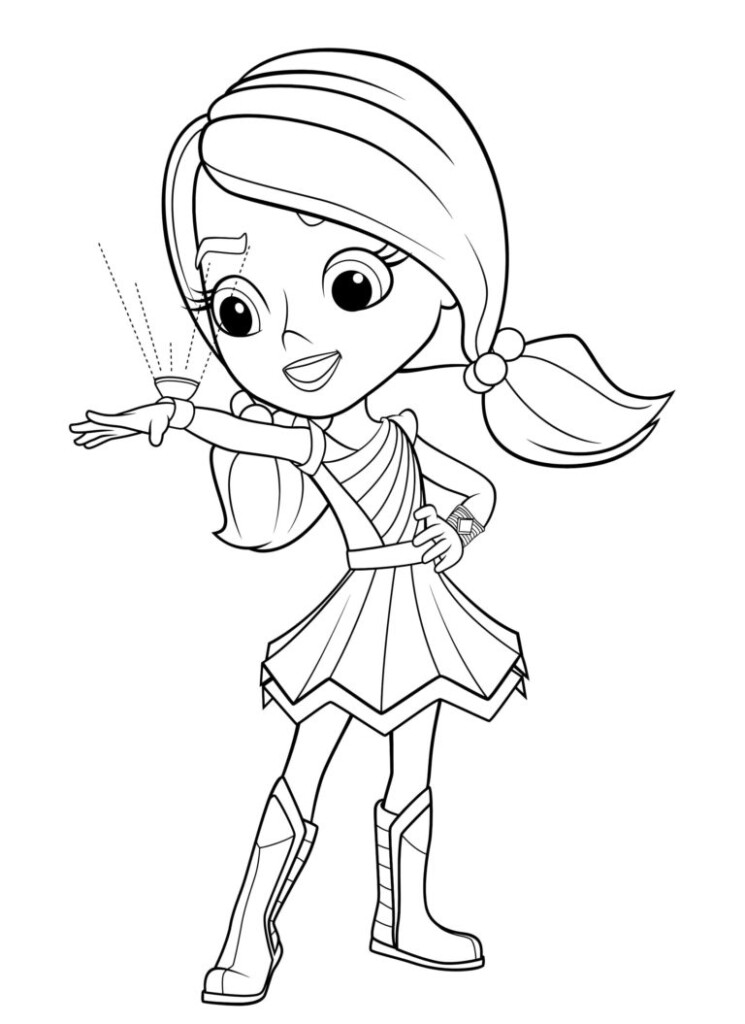 Coloring Pages Rainbow Rangers Print Little Sorceresses