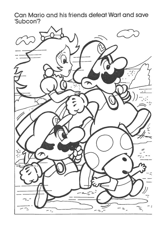 Coloring To Print Famous Characters Nintendo Number 43311 Super 