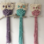 Colourful Macrame Owl Retro Owl Vintage Owl Macrame Wall Etsy