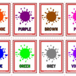 Colours Flashcards Paint Drops Aussie Childcare Network