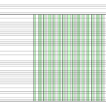 Columnar Paper With Ten Columns On Ledger Sized Paper In Landscape