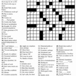 Contemporary York Moments Sunday Crossword Printable For Fresh New York