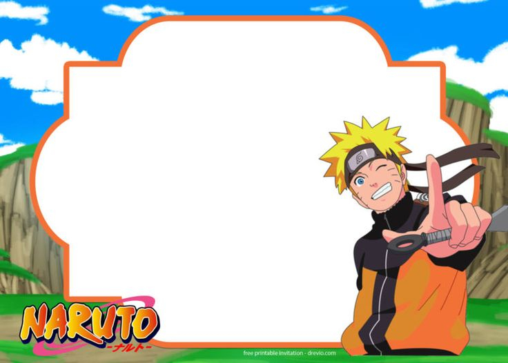 Convite Naruto Para Editar E Imprimir Gr tis Mimo Kids Naruto