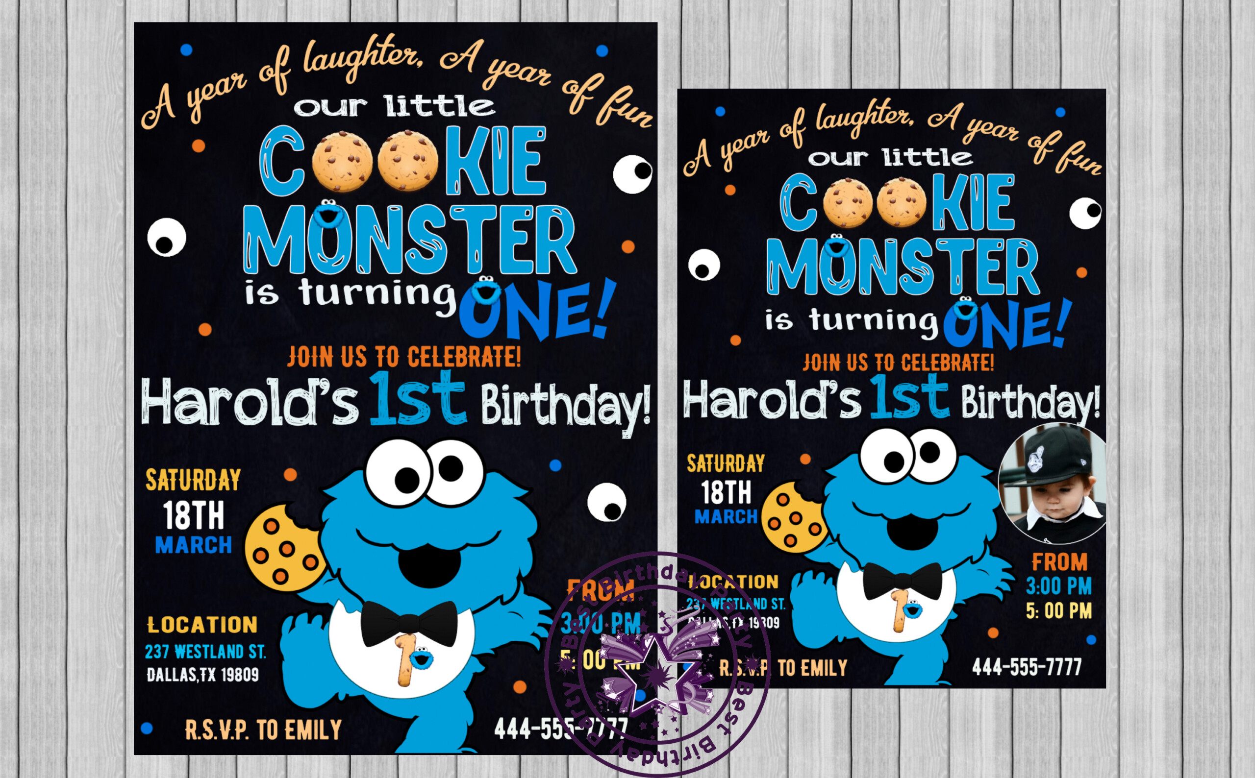 Cookie Monster Invitation Invitations By BestBirthdayParty On Zibbet