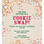 Cookie Swap Invitation You Are Invited To A Cookie Swap Invites