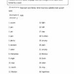 Counting Syllables Part I Worksheets 99Worksheets