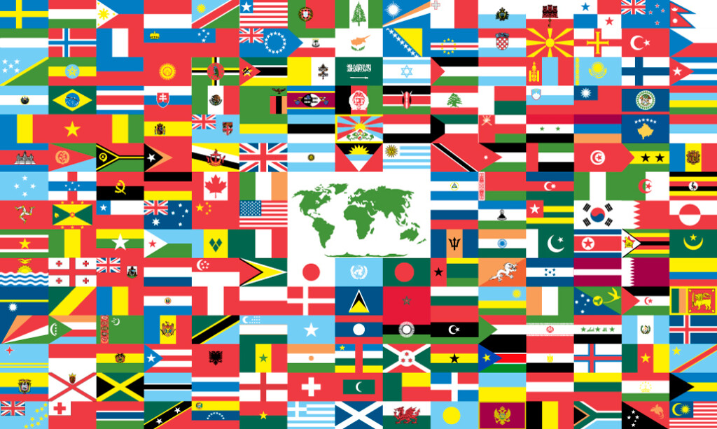 Country Flags Map Pictures