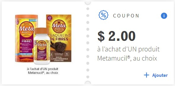 Coupons Metamucil Et Informations Utiles Coupons Au Qu bec