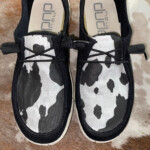 Cow Print Hey Dude Shoes Etsy