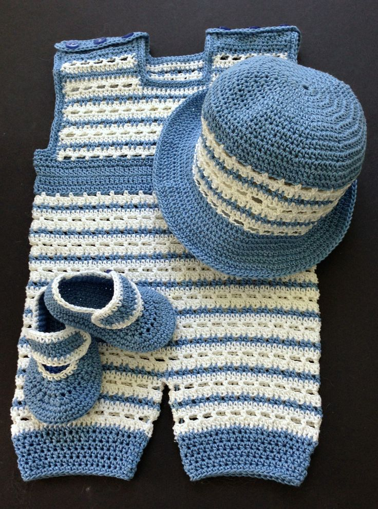 Crochet Pattern Baby Boy Romper Outfit 4 6 Months Etsy Crochet 