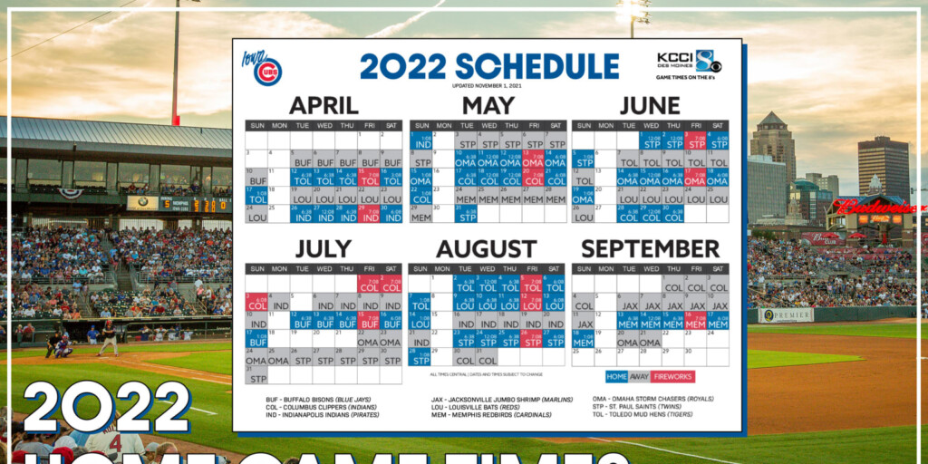 Cubs 2022 Schedule Printable Get Update News