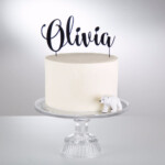 Custom Acrylic Cake Topper Personalized Name Happy Birthday Cake Topper