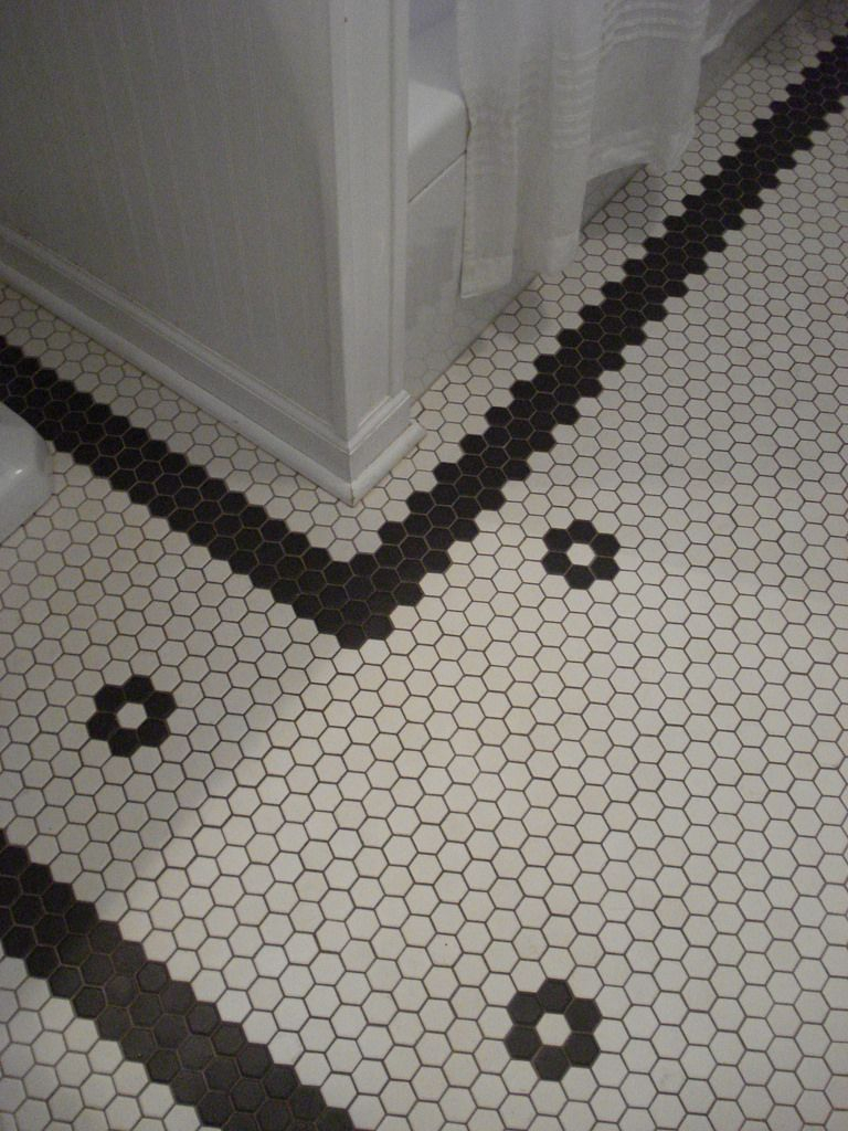 Custom Hex tile Floor Vintage Bathroom Tile Hexagon Tile Floor Hex 