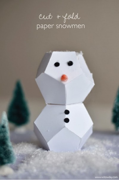 Cut Fold Snowman Fun Family Crafts