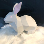 Cute Bunny 3d Papercraft DIY