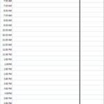 Daily Schedule Template Microsoft Excel Spreadsheet For Editing