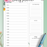 Daily Schedule Templates Download Printable PDF