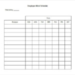 Daily Work Schedule Template 17 Free Word Excel Pdf Format For