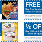 Dairy Queen Cake Coupons Printable 2016