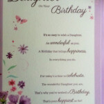 Daughter Birthday Cards Elegant Daughter Birthday Card Loving Verse