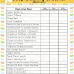 Deep Cleaning Checklist Clean Bedroom Bedroom Checklist Deep