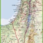 Detailed Map Of Israel With Cities