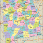 Detailed Political Map Of Alabama Ezilon Maps