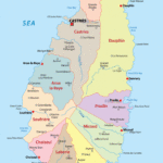 Detailed Political Map Of Saint Lucia Ezilon Maps