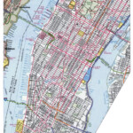 Detailed Road Map Of Manhattan NYC Manhattan NYC Detailed Road Map