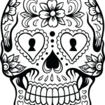 Dia De Los Muertos Skulls Coloring Pages At GetColorings Free