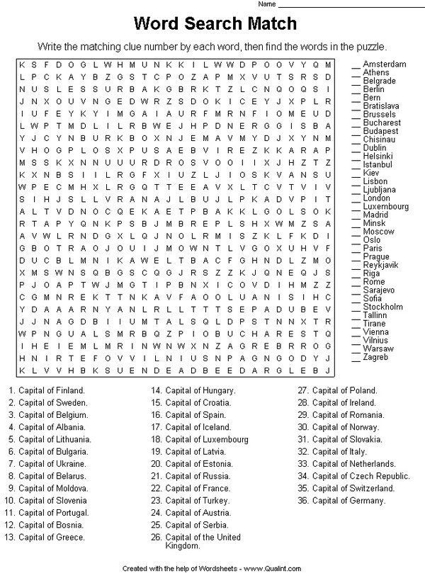 Difficult Puzzles For Adults The Word Search Word Scramble And 