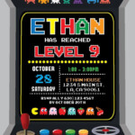 Digital Printable Video Game Birthday Invitation Gamer Etsy In 2022