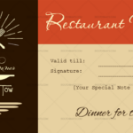 Dinner For Two Certificate Template