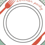 Dinner Plate Dinner Party Invitation Template Free Greetings