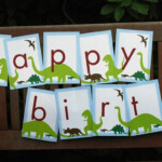 Dinosaur Birthday BANNER Customizable Printable Download PDF